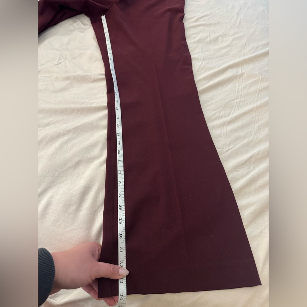 New York & Company Deep Burgundy Women's  Dress Pants Slacks 18 LONG - Picture 5 of 9